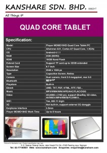 MOMO19 Tablet_Specification