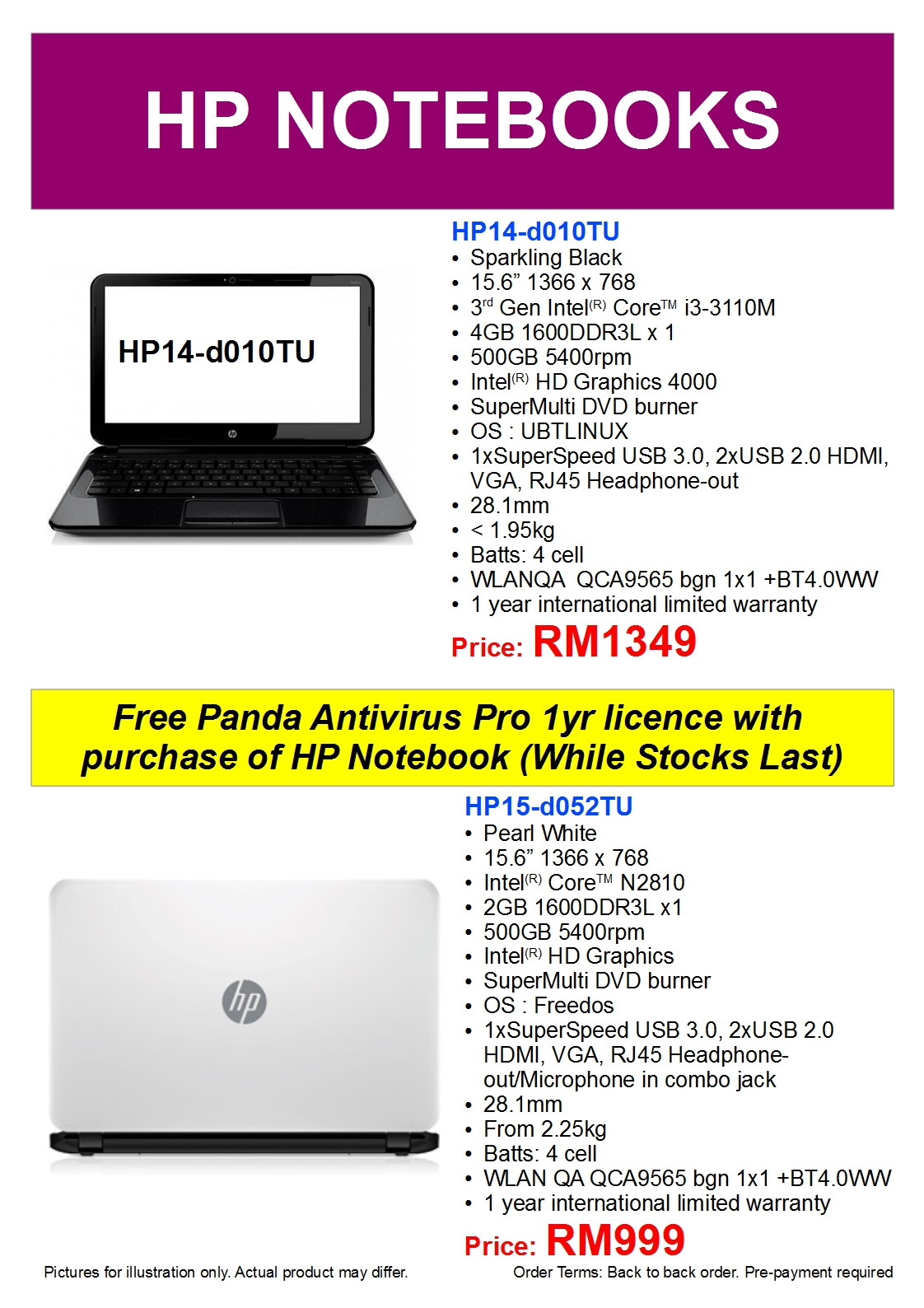 HP Notebooks 3