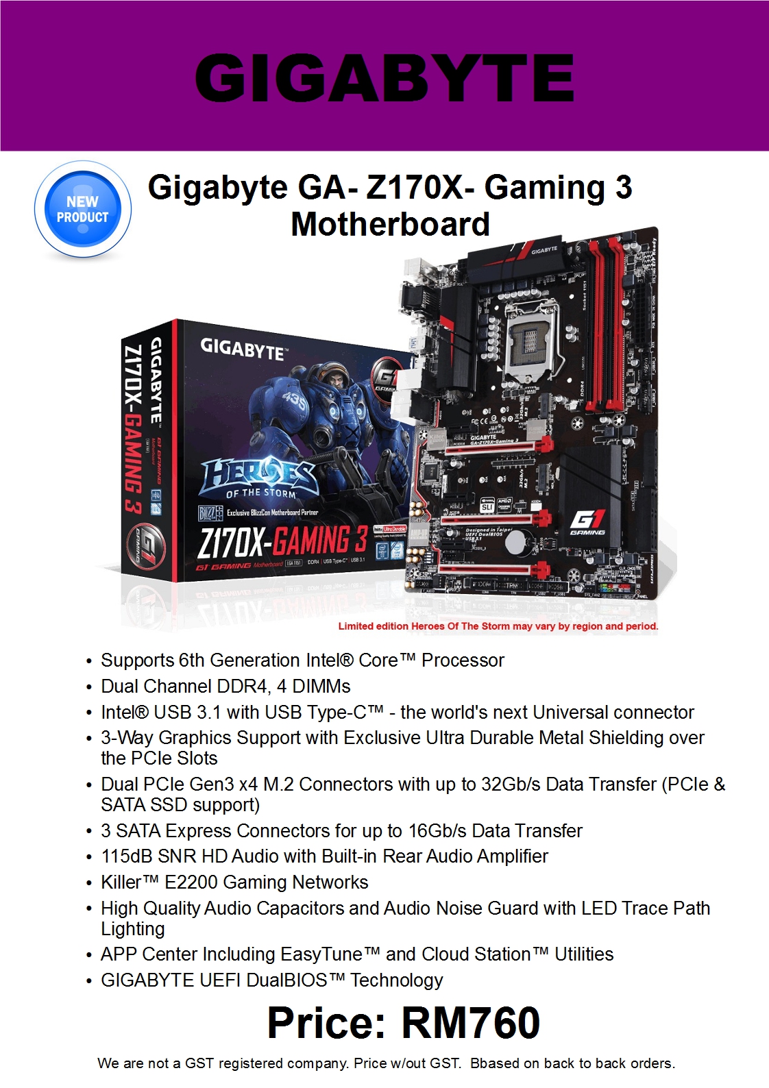 Z170X Gaming 3