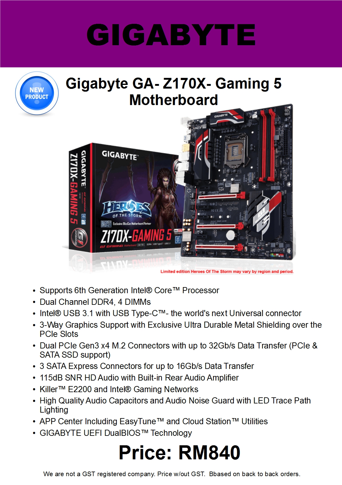 Z170X Gaming 5