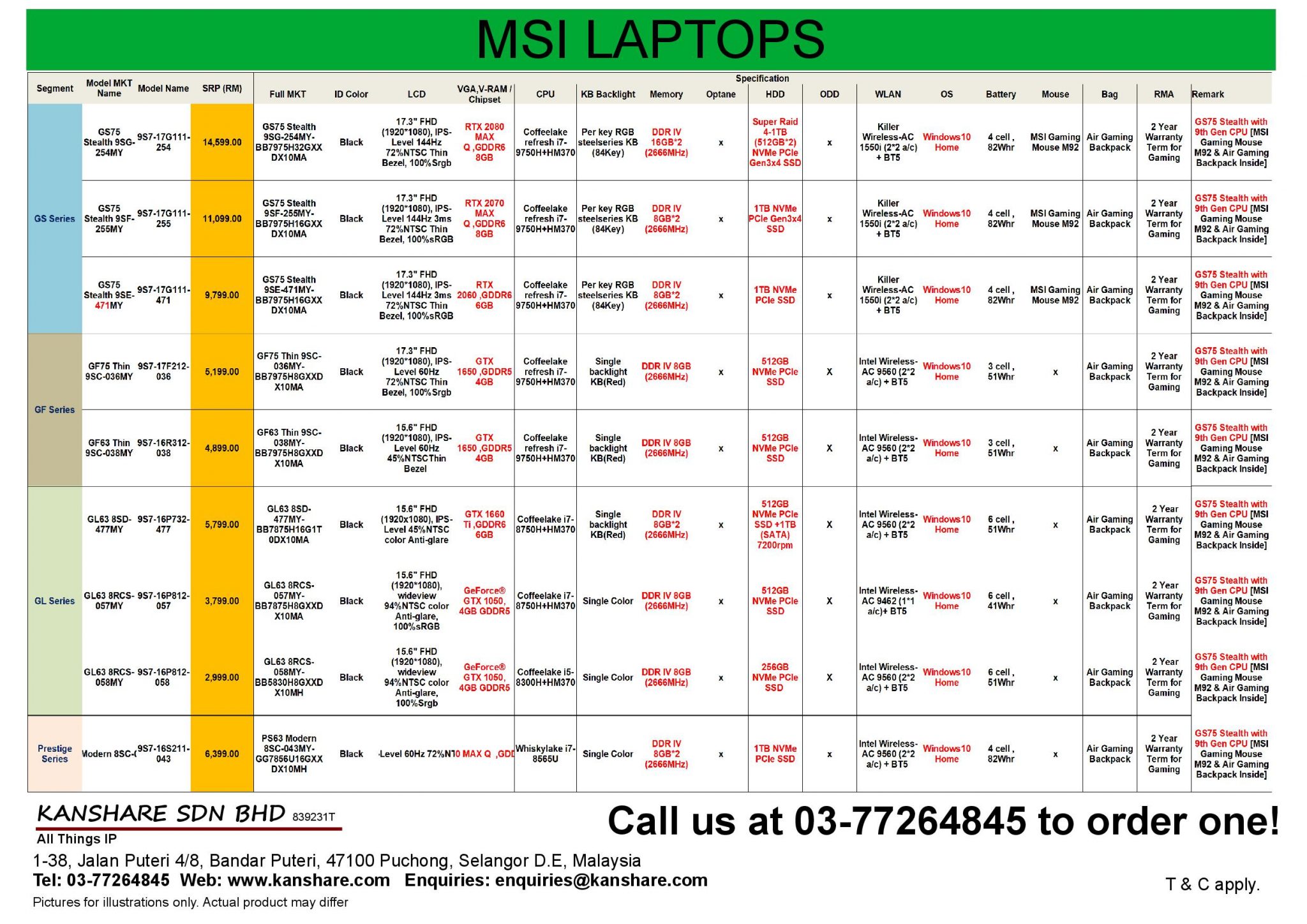 MSI Notebooks